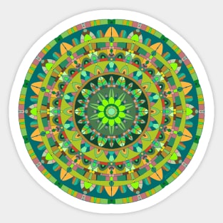 The Green Man Mandala Sticker